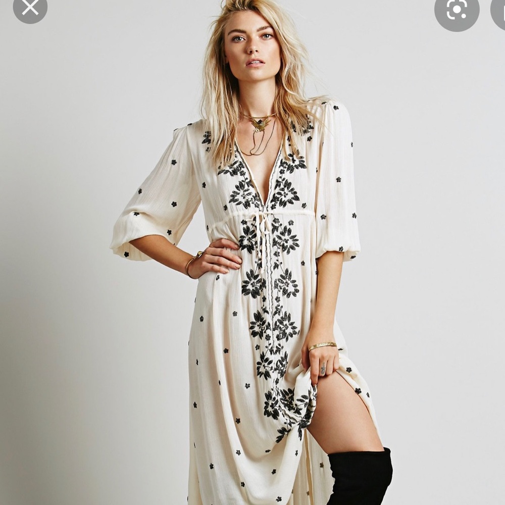 free people popular embroidery dress
